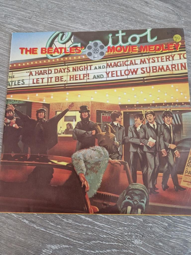 The Beatles - Movie Medley (Single, 1982), Cd's en Dvd's, Vinyl Singles, 7 inch, Single, Ophalen of Verzenden, Zo goed als nieuw
