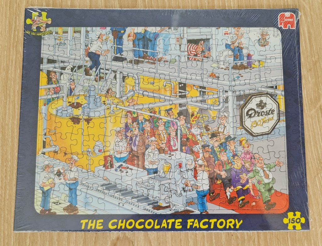 Jan van Haasteren - The Chocolate Factory - 150 Stukjes, Ophalen of Verzenden, Minder dan 500 stukjes, Zo goed als nieuw, Legpuzzel
