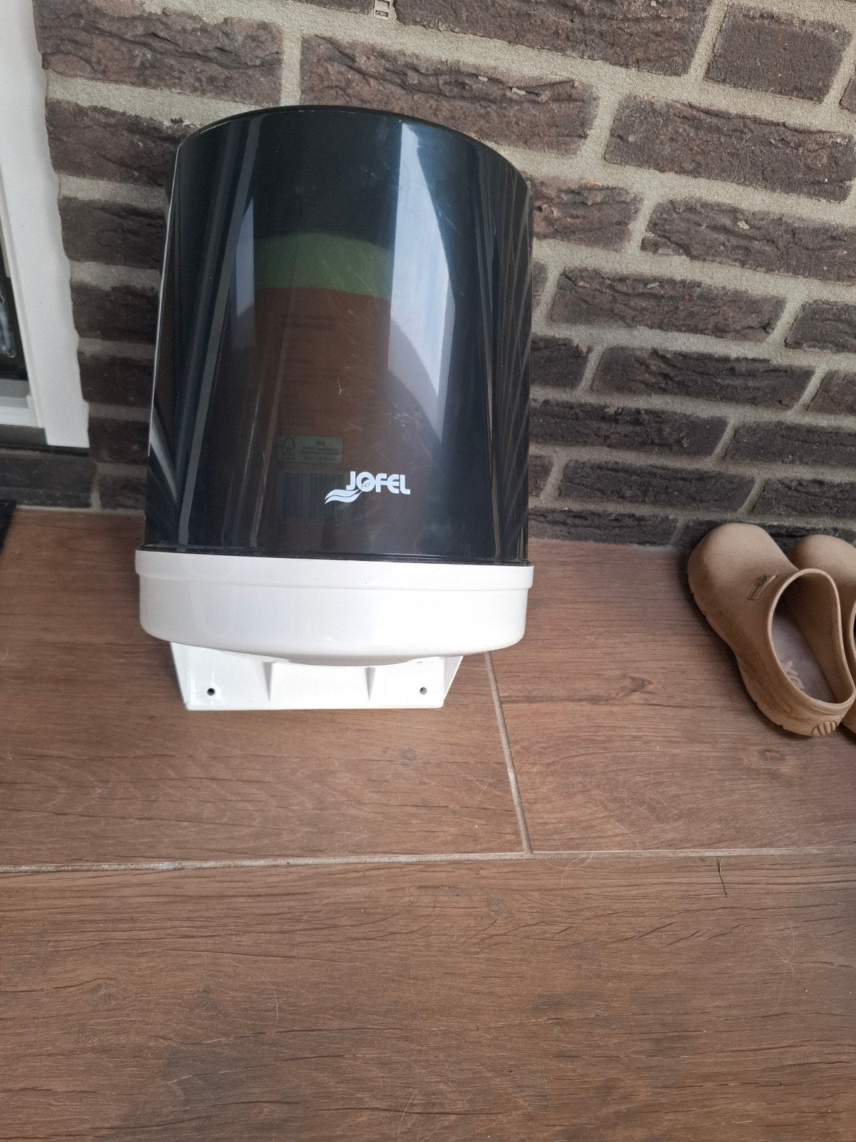 Jofel keukenrolhouder met rol keukenpapier, Kunststof, Ophalen of Verzenden, Zwart, Overige merken
