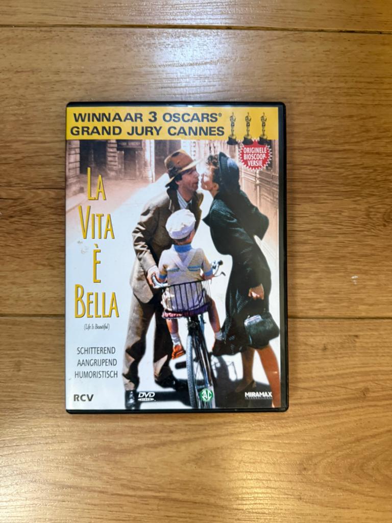 La Vita è Bella DVD - Winnaar 3 Oscars, Vanaf 12 jaar, Ophalen of Verzenden, Gebruikt, Waargebeurd drama