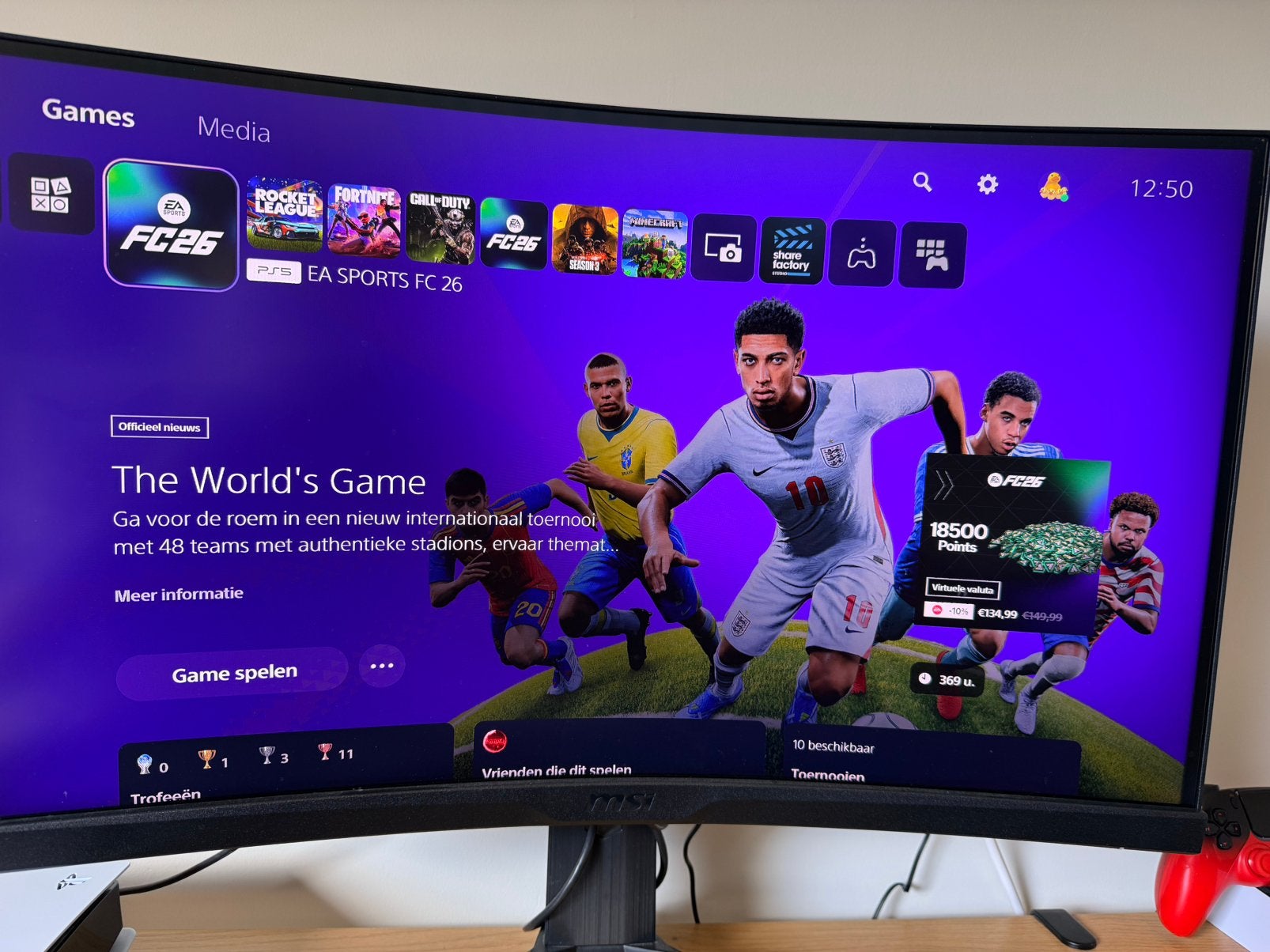 MSI Optix G272CQP monitor, VA, Zo goed als nieuw, 27 inch, HDMI