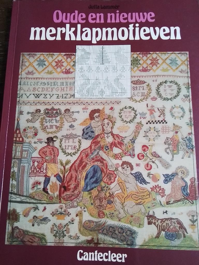 Oude en nieuwe merklapmotieven, Ophalen of Verzenden, Zo goed als nieuw, Handborduren, Patroon