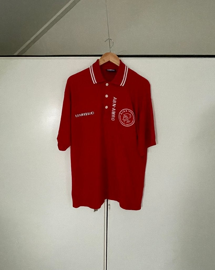 Ajax polo 1997/1998 maat XL, Ophalen of Verzenden, Gebruikt, Ajax, Shirt