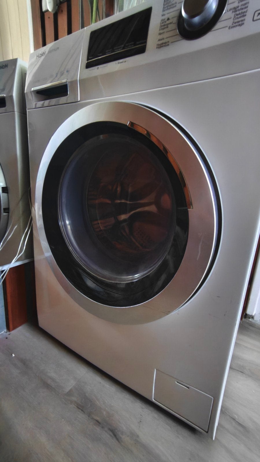 Haier HW70-BP14636 Wasmachine, Ophalen, Gebruikt, Voorlader, 85 tot 90 cm