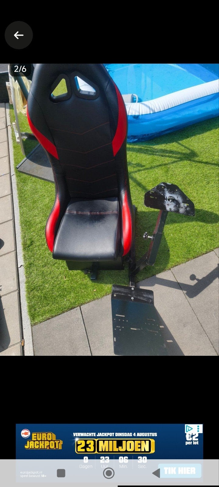 Race Stoel - Race Station - Gaming Stoel, Ophalen, Racestoel, Gebruikt, Overige merken