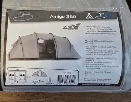 Bardani Amigo 350 Tent, Ophalen of Verzenden, Gebruikt, Tot en met 4