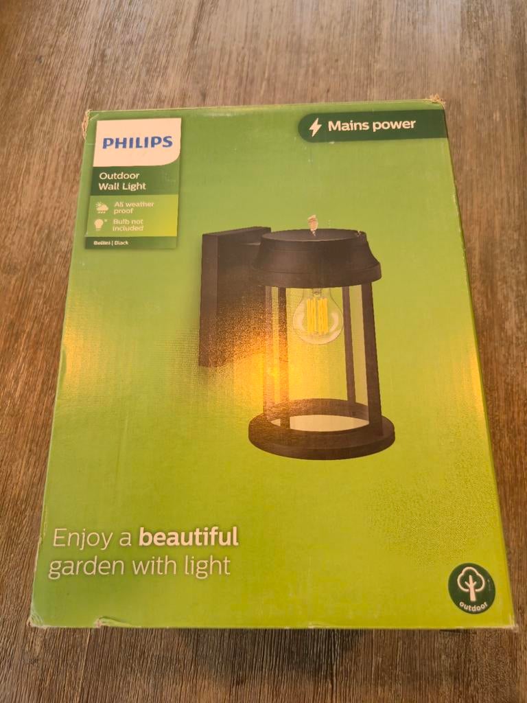 Philips buiten wandlamp, Tuin en Terras, Wandlamp, Ophalen of Verzenden, Netvoeding, Nieuw