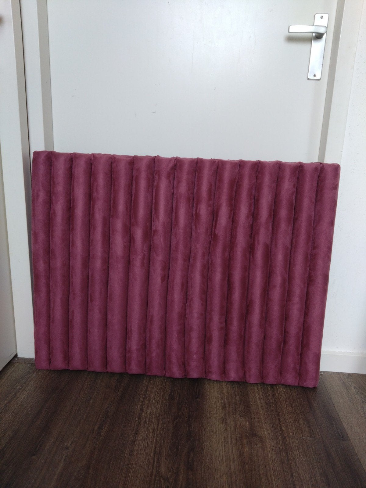 Hoofdbord eenpersoonsbed - Donker Berrie, Ophalen, 90 cm, Nieuw, Stof