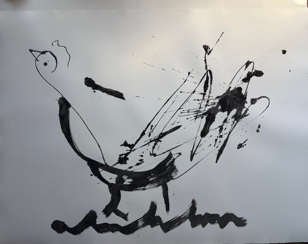 anton heyboer, Antiek en Kunst, Ophalen of Verzenden, Papier/karton, Overige technieken, Dieren