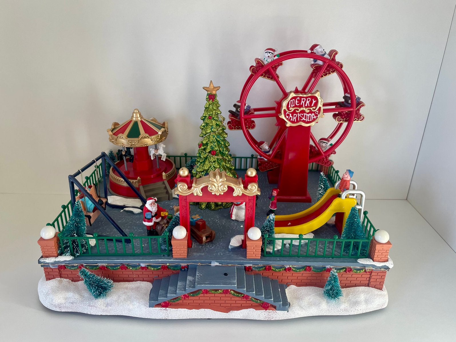 Kerst tafereel amusementspark, Diversen, Ophalen of Verzenden, Gebruikt