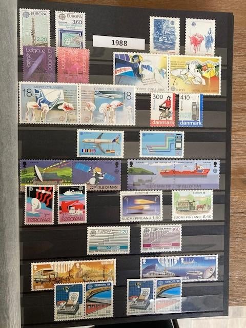 Europa CEPT 1988 op Noord Cyprus na compleet, Postzegels en Munten, Postzegels | Volle albums en Verzamelingen, Ophalen of Verzenden