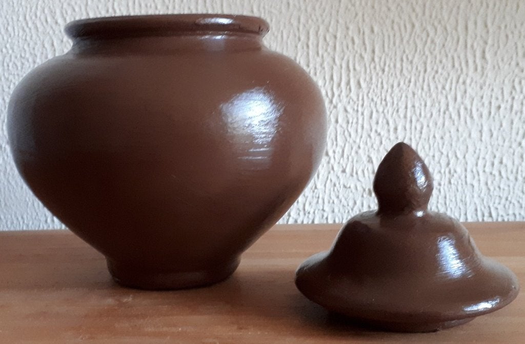 Urn Bruin ( Verdeel urn ), Nieuw, Ophalen of Verzenden, Klassiek, Bruin