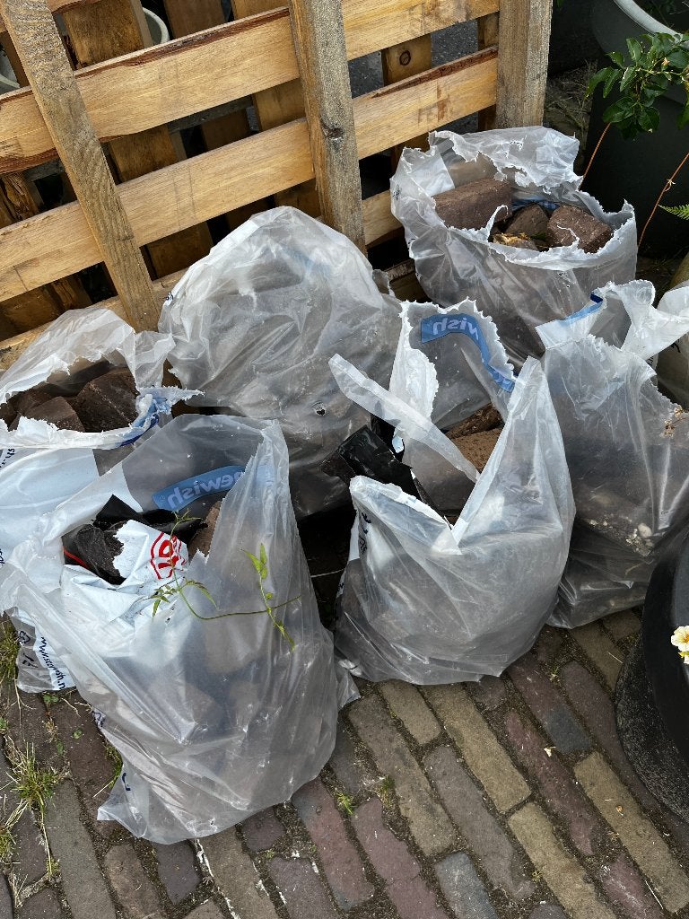 tegels en klinkers, Tuin en Terras, Tegels en Klinkers, Ophalen, Gebruikt, Overige materialen, Klinkers
