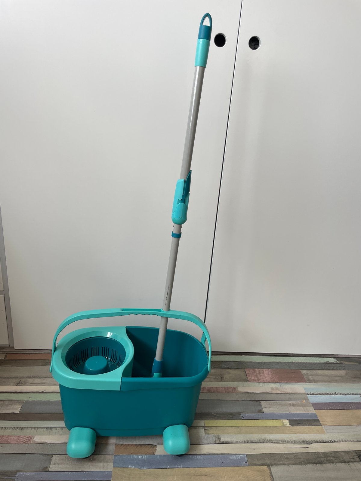 Leifheit dweilemmer met wringer en verstelbare mop, Huis en Inrichting, Schoonmaakartikelen, Ophalen, Dweilemmer, -bak, of -wagen