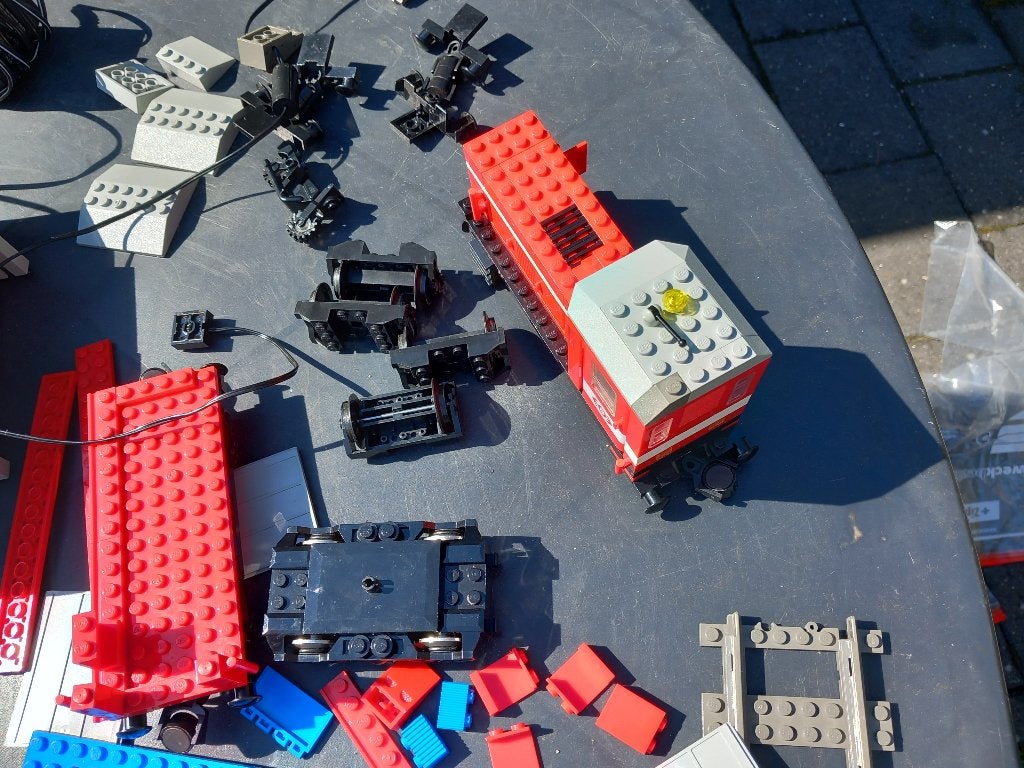 lego 9v trein 4563  rond de 3 kilo partij losse lego, Kinderen en Baby's, Ophalen of Verzenden, Gebruikt, Lego