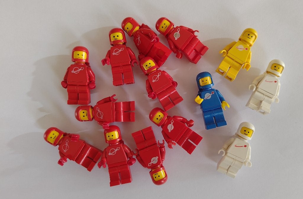 Vintage LEGO Space Minifiguren, Kinderen en Baby's, Gebruikt, Lego, Ophalen of Verzenden, Inclusief minifiguren