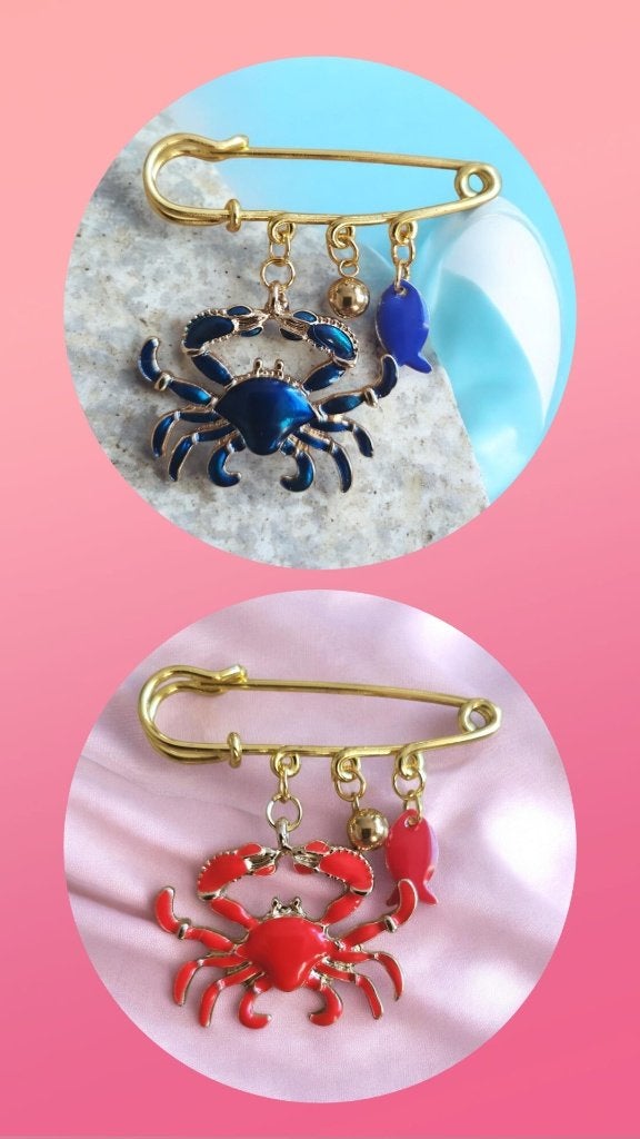 Krab Broches, Verzenden, Nieuw