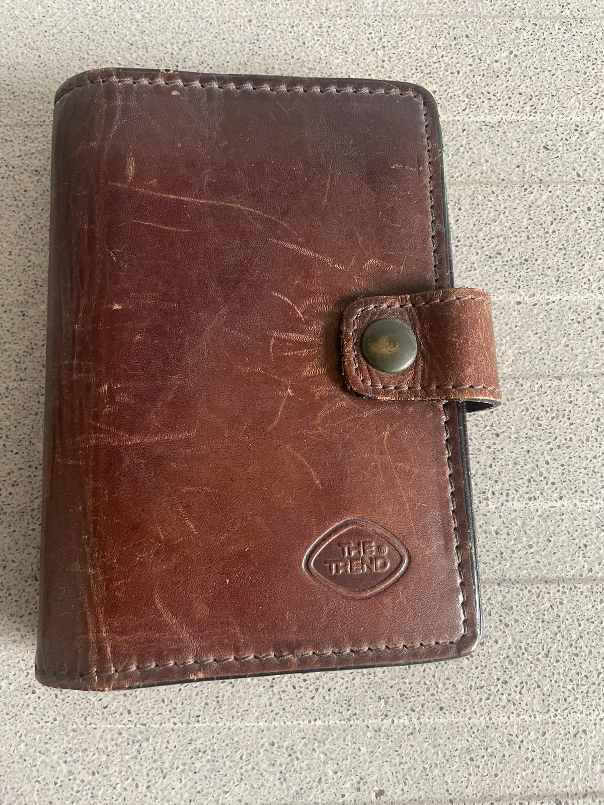 Lederen agenda 6 rings leer ringband, Diversen, Agenda's, Ophalen of Verzenden, Zo goed als nieuw