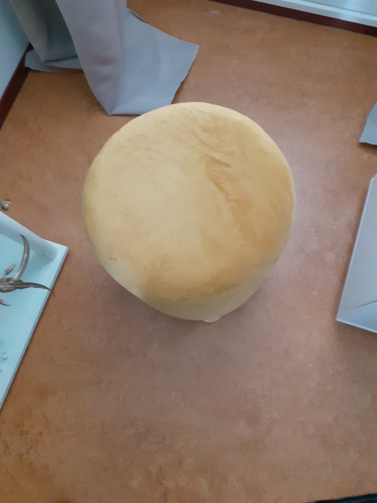mooi Klein poefje.fluweel .zgan, Ophalen, Zo goed als nieuw, Stof, 50 tot 75 cm