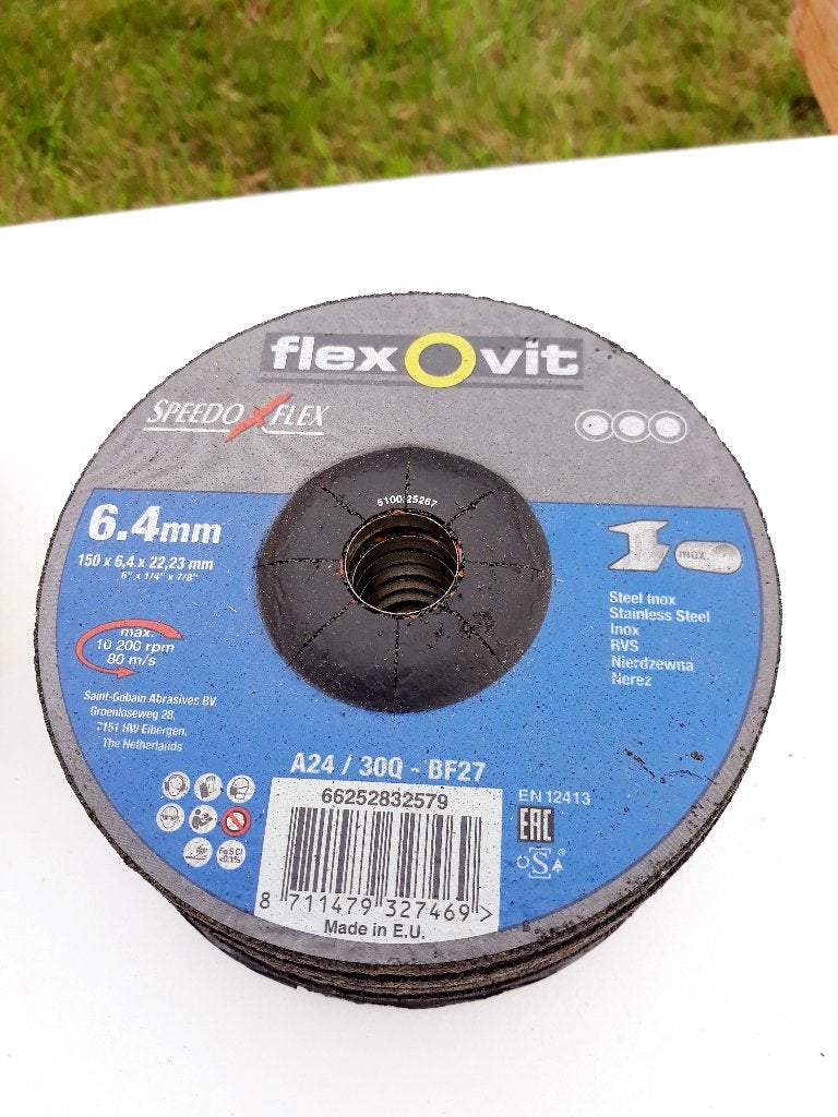Flexovit doorslijpschijven 150x6.4x22.23mm (9 stuks)