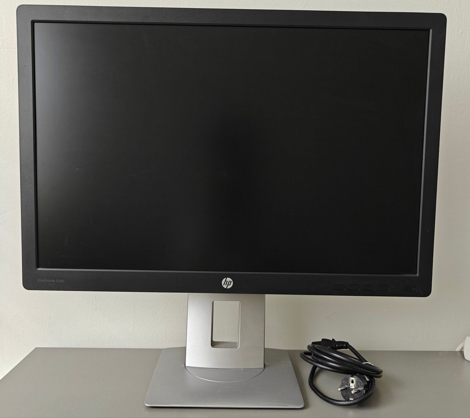 HP EliteDisplay E242 Monitor 24 inch, IPS, DisplayPort, Full HD, Zo goed als nieuw