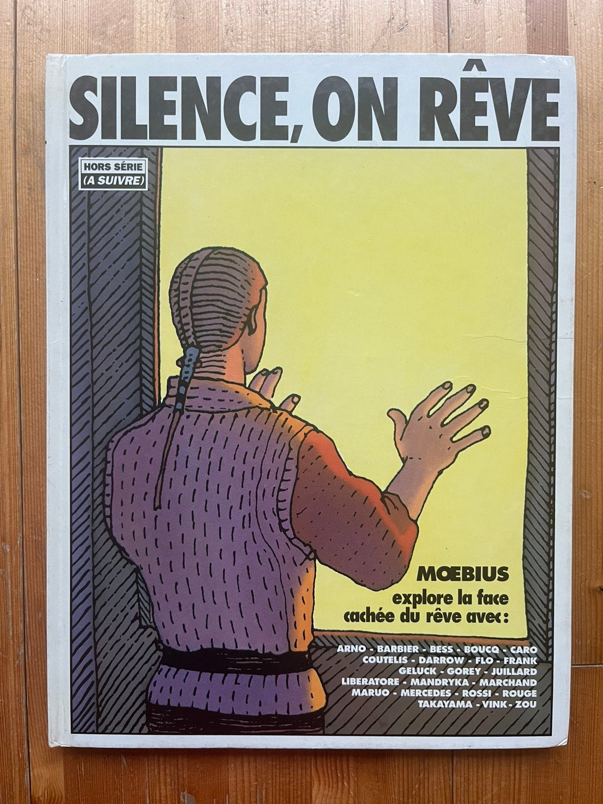 Silence, on rêve album Moebius met overplakt tekstwolkje, Boeken, Stripboeken, Eén stripboek, Ophalen of Verzenden, Gelezen