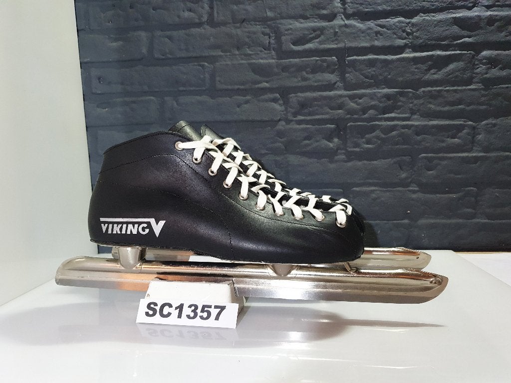 Viking Junior Tournoren Lage Laag Noren Leder Zwart Maat 44, Viking, Verzenden, Nieuw, Noren