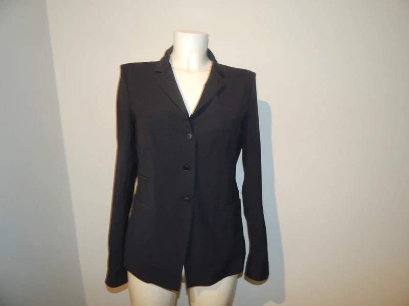 Annette Gortz donker grijs stretch travel stof jasje mooi 40