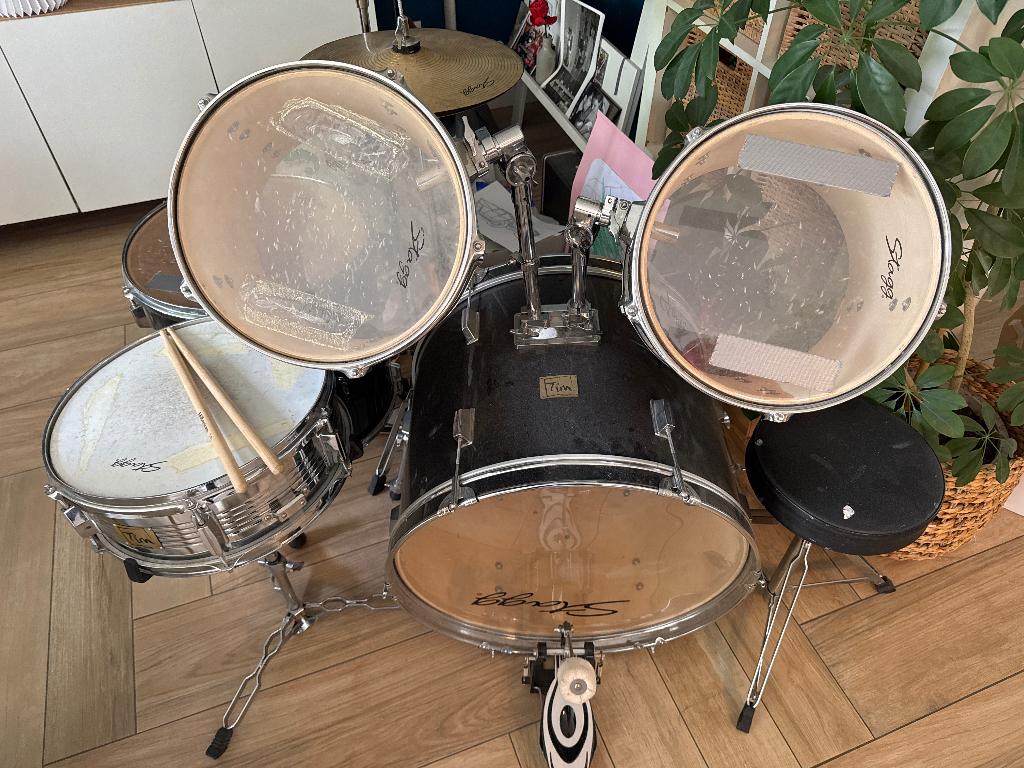 Drumstel Stagg Zwart, Muziek en Instrumenten, Drumstellen en Slagwerk, Ophalen, Gebruikt, Overige merken