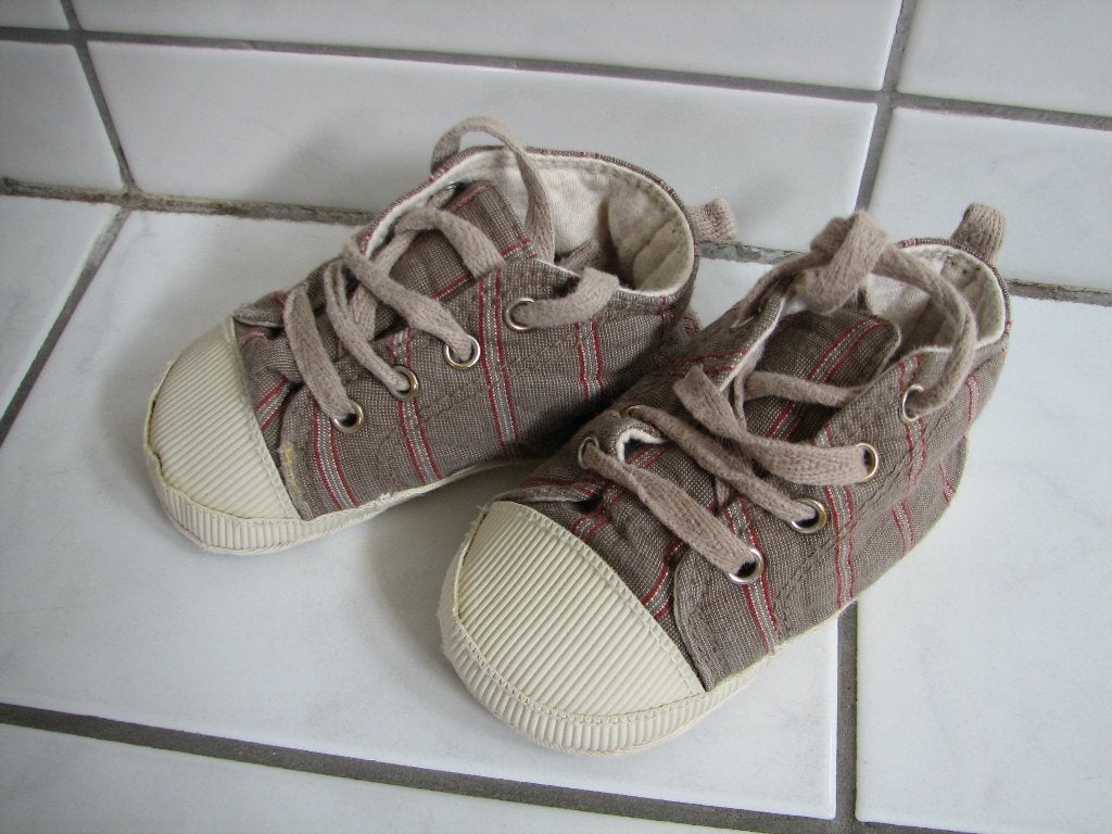 Babyschoentjes maat 17, Jongetje of Meisje, Ophalen of Verzenden, Gebruikt, Schoentjes