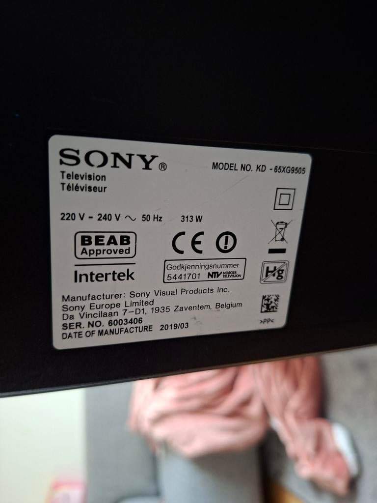 Tv .. scherm defekt, Audio, Tv en Foto, Televisies, Ophalen of Verzenden, 100 cm of meer, 50 Hz, Sony
