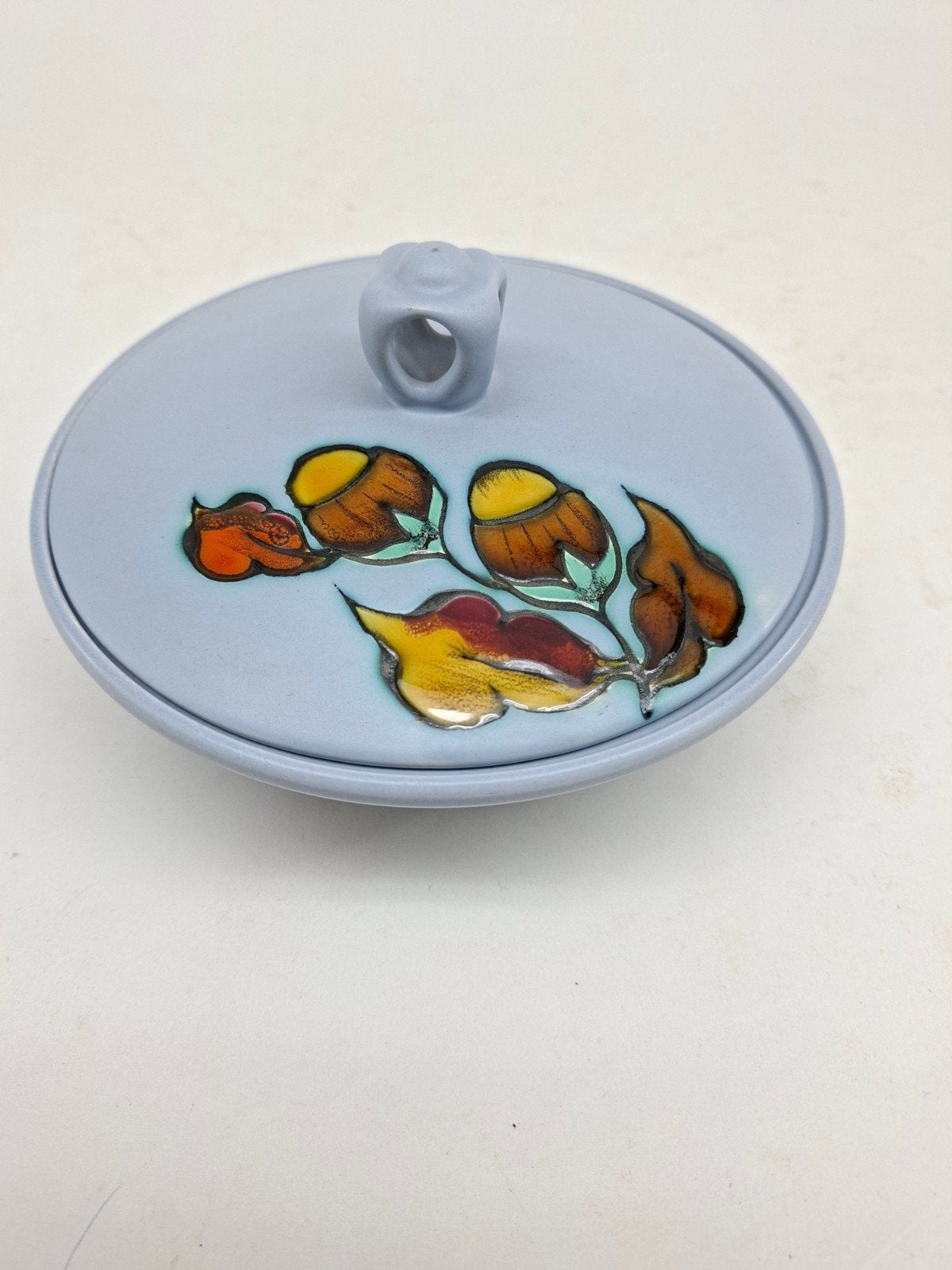 Flora Plateel Gouda Holland schaal met deksel, Ophalen of Verzenden