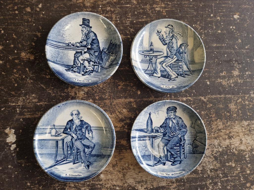 Delfts blauwe decoratieve bordjes Royal Sphinx, Ophalen of Verzenden