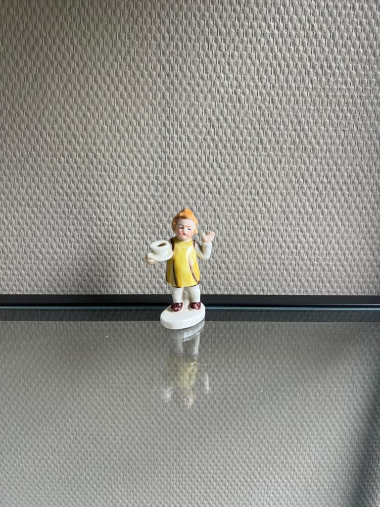 Vintage porseleinen beeldje "Half Doll", Ophalen of Verzenden, Art nouveau, Beeld