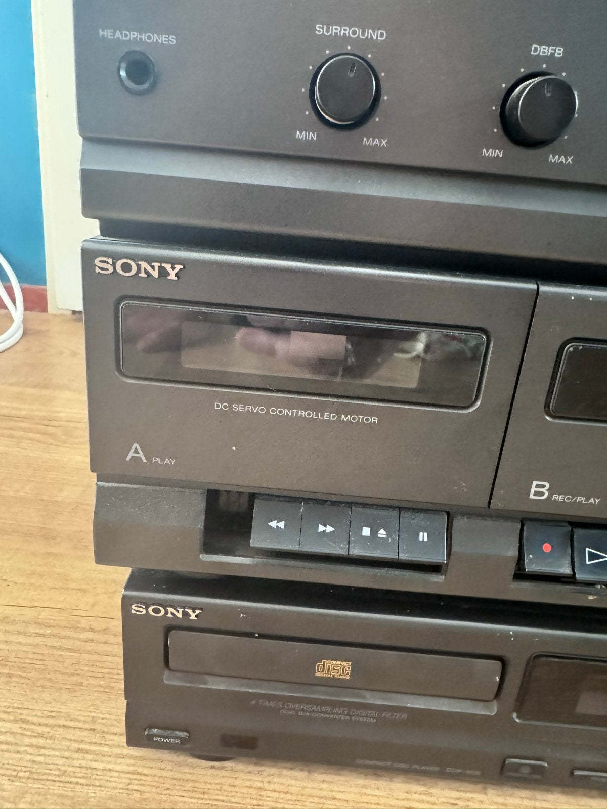 Sony XO-D82S Stereo Installatie met Platenspeler en CD, Audio, Tv en Foto, Stereo-sets, Ophalen, Gebruikt, Cassettedeck, Losse componenten