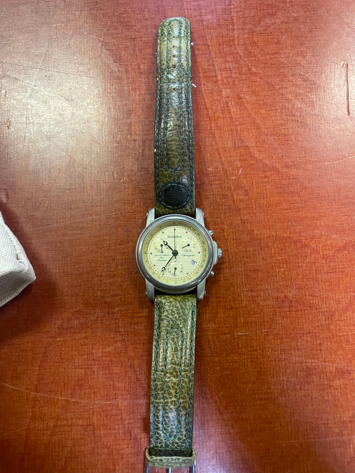 Olympic Heineken Horloge - Limited Edition Verzamelaarsitem, Overige merken, Staal, Polshorloge, Ophalen of Verzenden