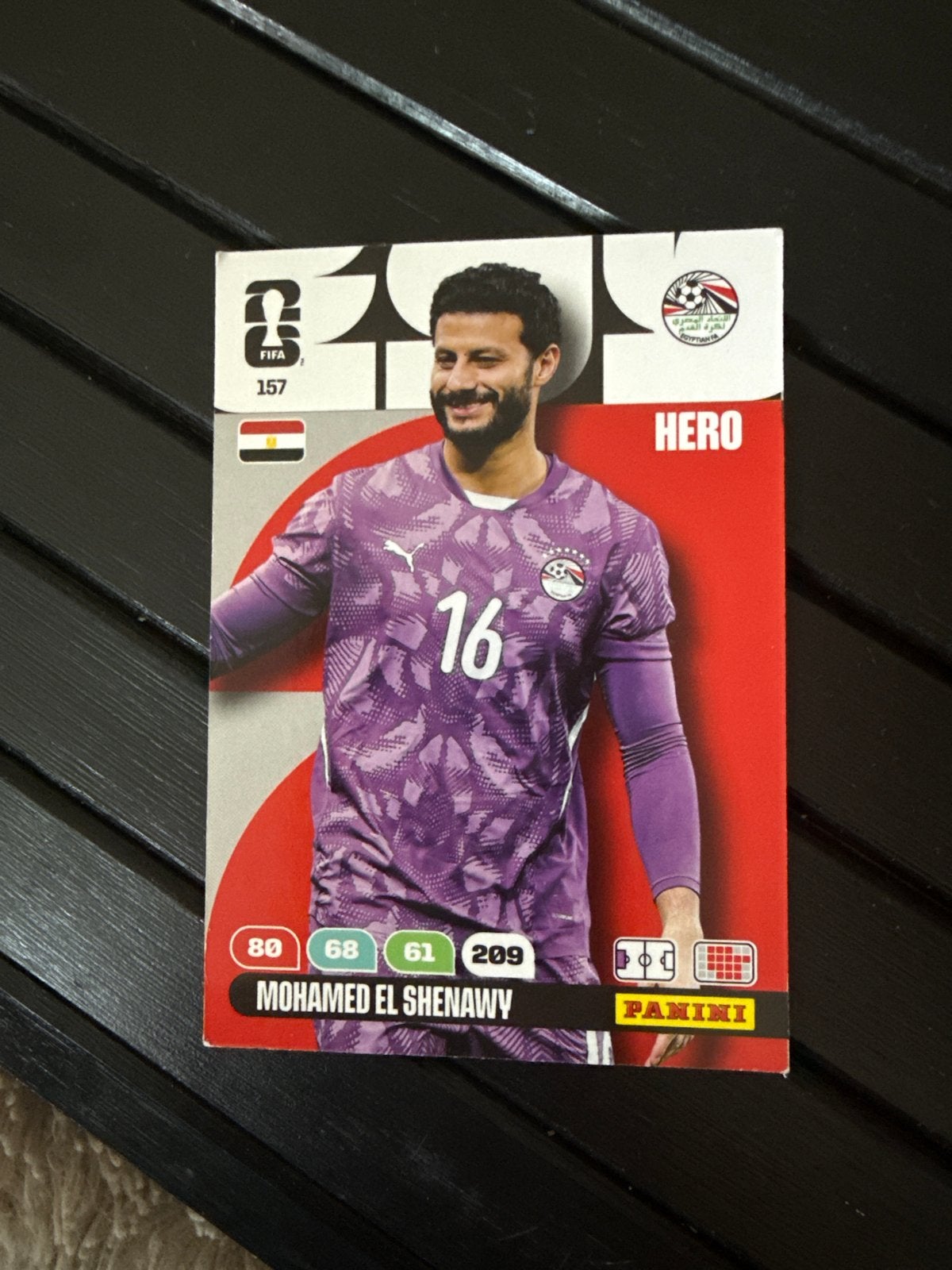 Panini FIFA 365 Adrenalyn XL Mohamed El Shenawy Hero kaart, Ophalen of Verzenden, Zo goed als nieuw, Buitenlandse clubs, Spelerskaart