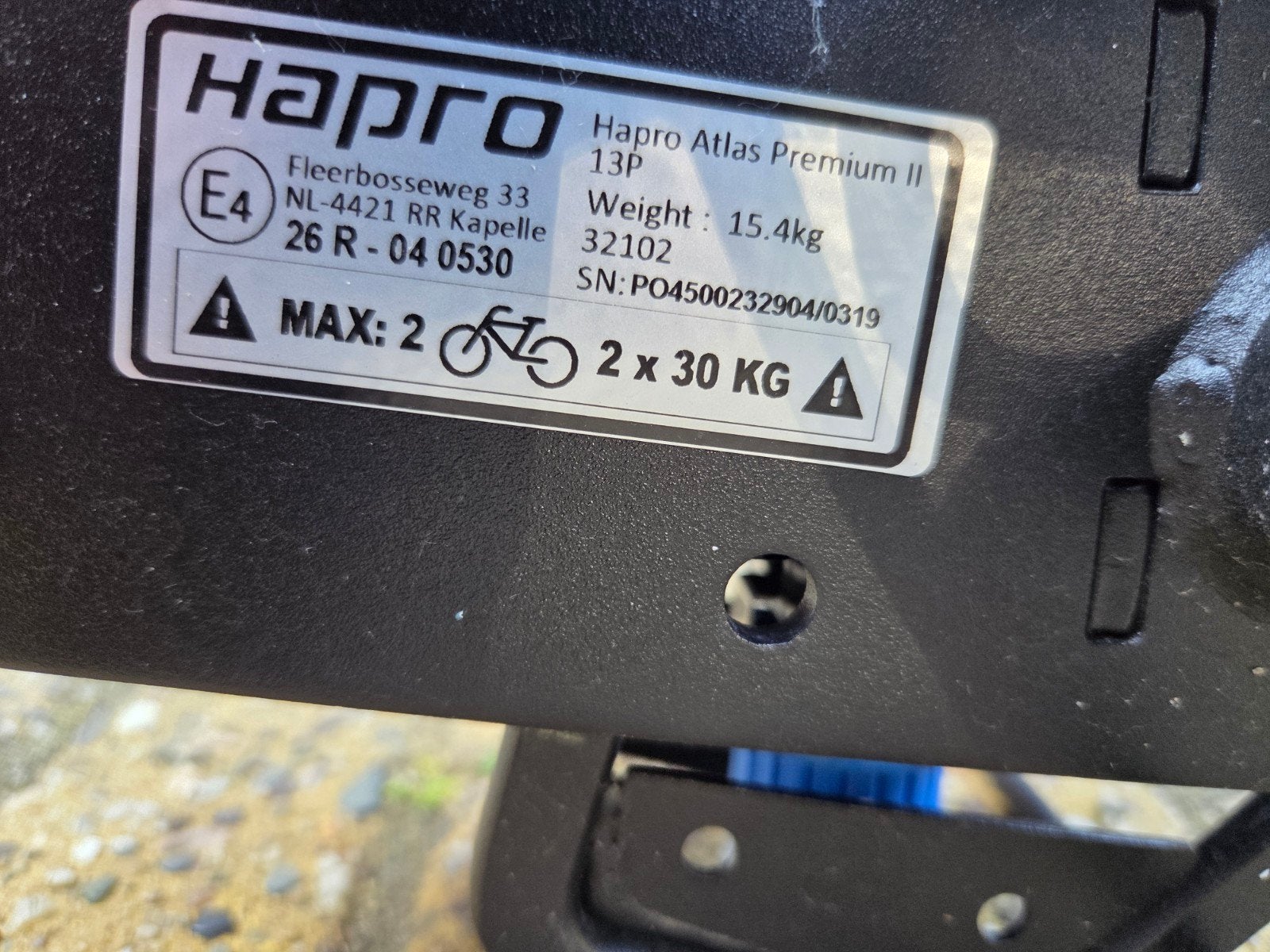 Fietsendrager voor 2 elektrische fietsen van 2x30 kg., Ophalen, Elektrische fiets, Zo goed als nieuw, 2 fietsen