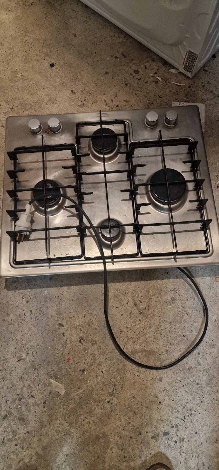 gaskookplaat ANISTON, Ophalen, Gebruikt, 4 kookzones, Inbouw