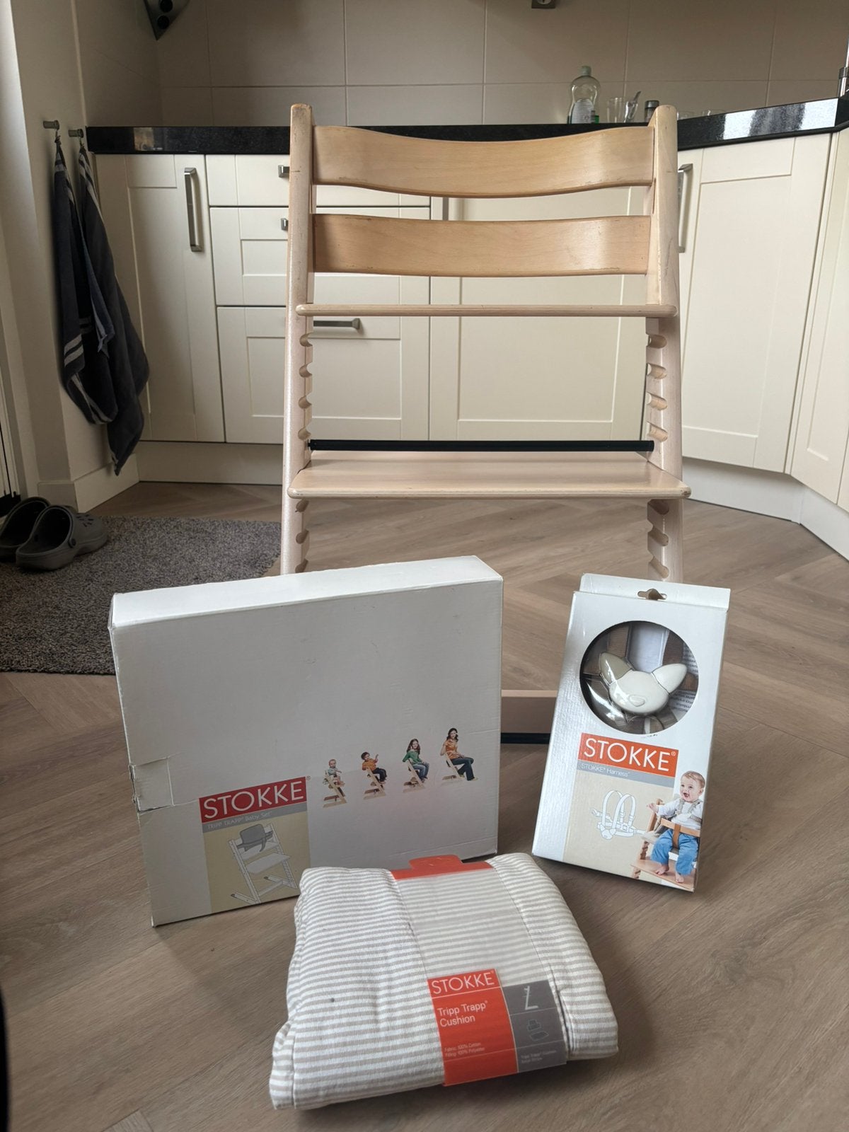 Stokke Tripp Trapp kinderstoel, Ophalen, Gebruikt, Meegroeistoel, Aanschuifbaar