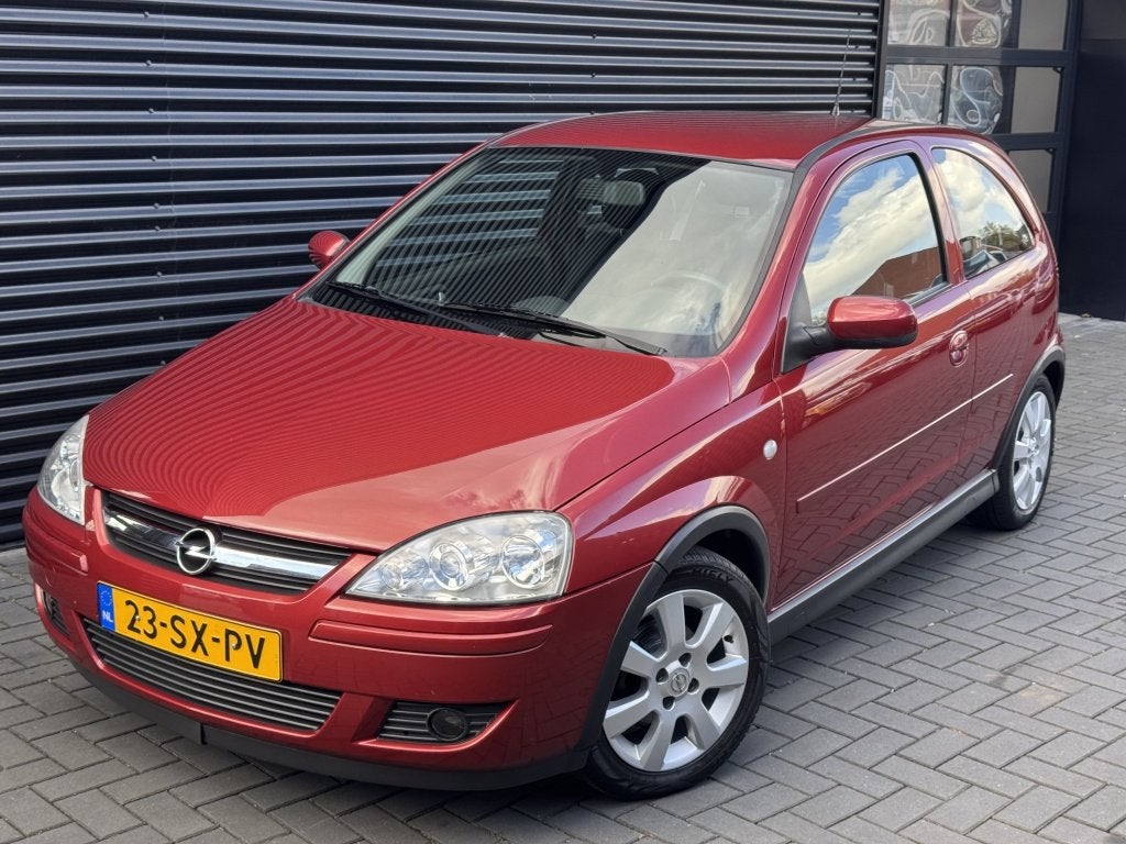 Opel Corsa 1.2-16V Silverline| BORDEAUX| AIRCO| CRUISE| UNIE, Gebruikt, 31 €/maand, 4 cilinders, 1229 cc