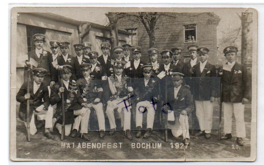 FOTOKAART (40) Mai abendfest Bochum 1927, Verzamelen, Ophalen, 1920 tot 1940, Gelopen