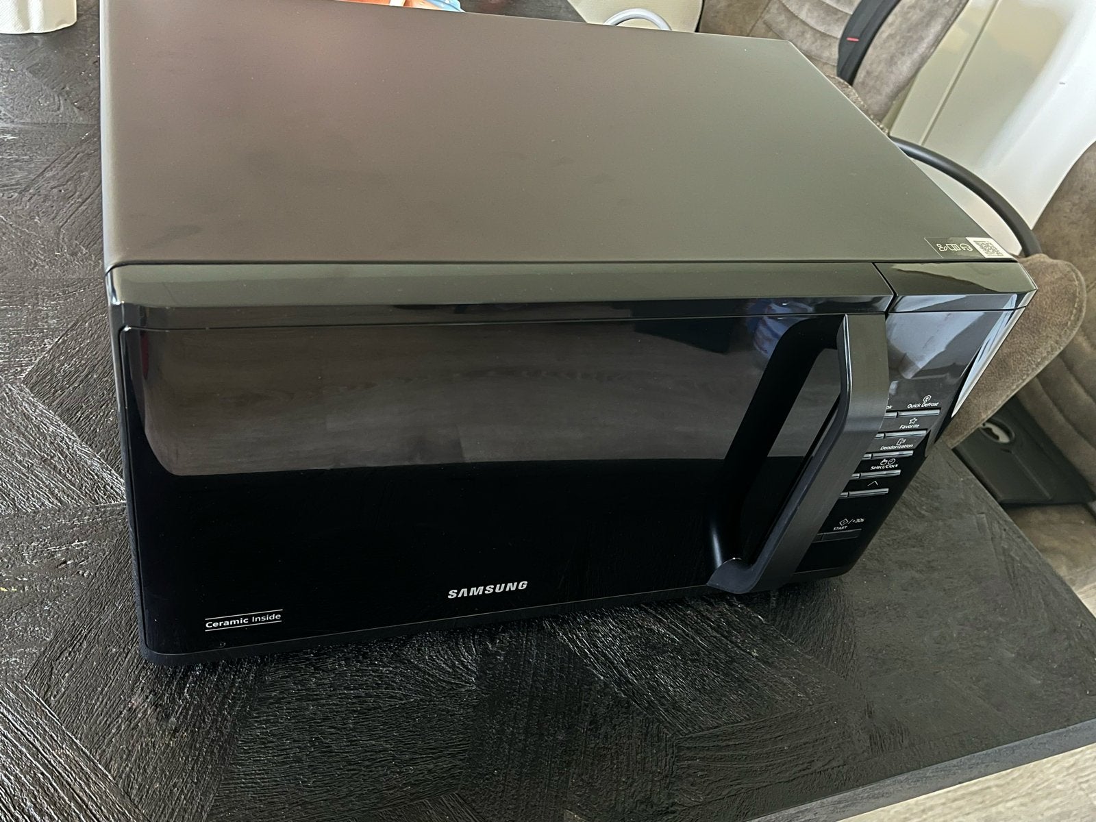 Samsung Magnetron Zwart - Zo goed als nieuw, Ophalen, Draaiplateau, Magnetron, Zo goed als nieuw