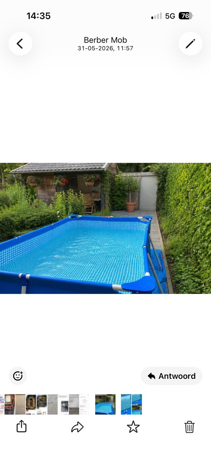 Zwembad, Minder dan 80 cm, Ophalen of Verzenden, Opzetzwembad, Rechthoekig