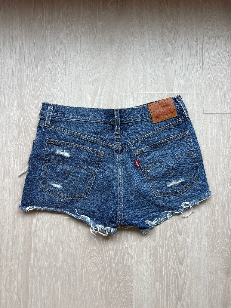Levi's Dames 501 Korte Broek W29, Blauw, ., Ophalen of Verzenden, Zo goed als nieuw