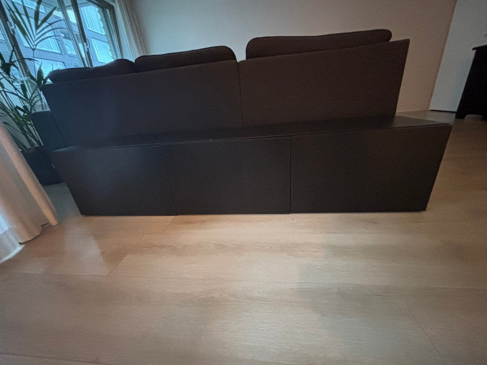 IKEA BESTA TV meubel - Zwartbruin - 180x40x38cm, Ophalen, Zo goed als nieuw