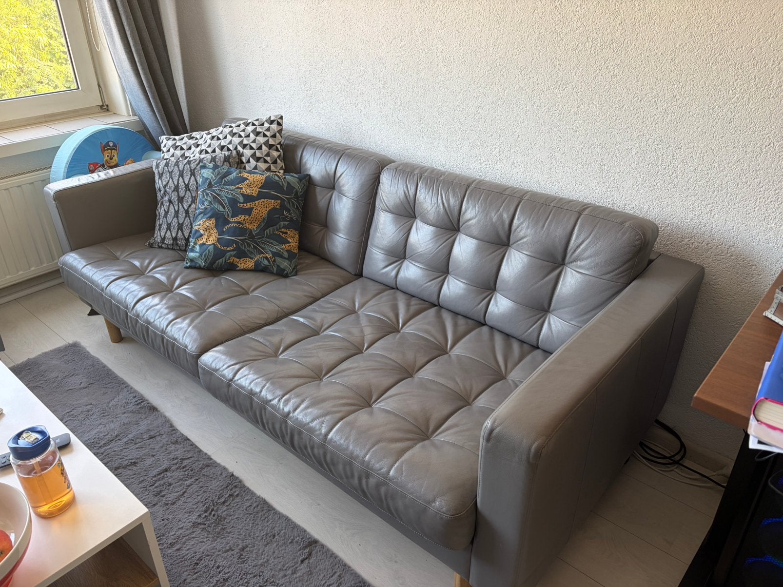 Leren ikea bank, Ophalen, Zo goed als nieuw