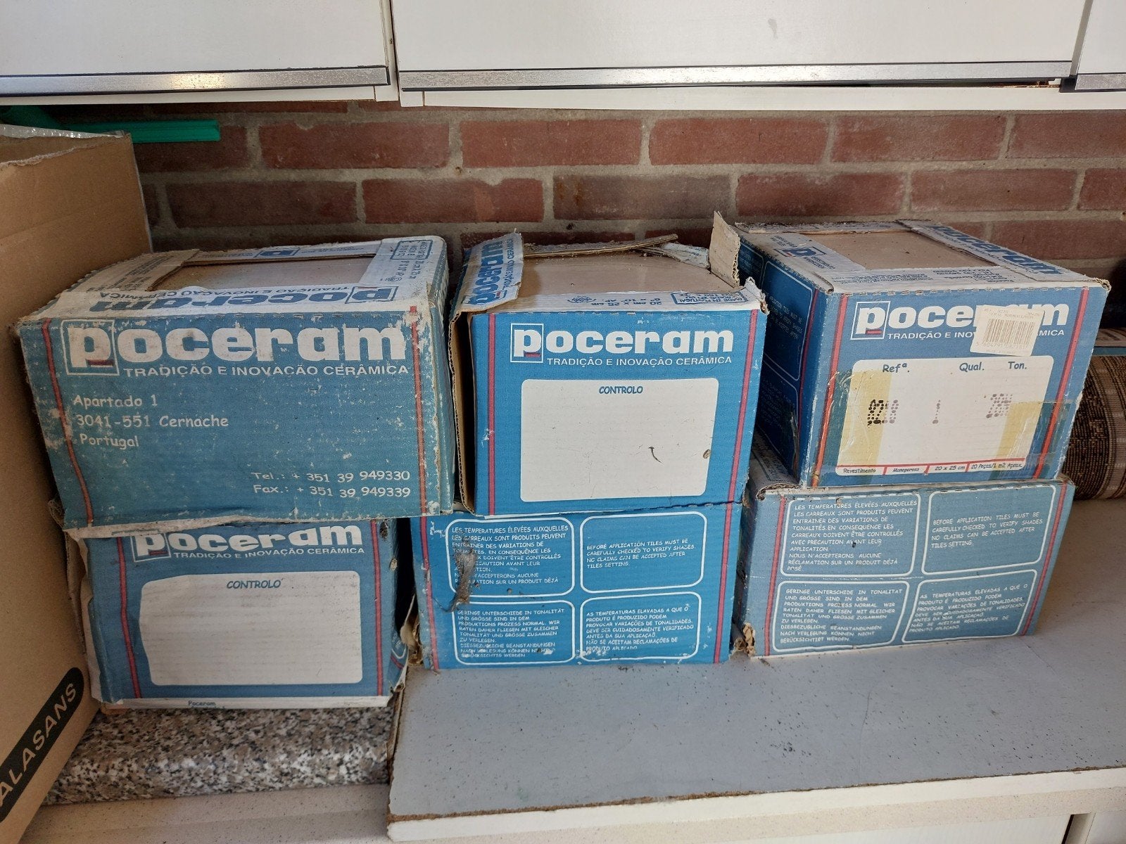 Poceram wandtegels - 20x25 cm - Beige - Nieuw. 120 stuks, Doe-het-zelf en Verbouw, Ophalen, Nieuw, 5 tot 10 m², 20 tot 40 cm