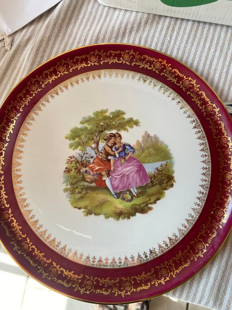 Limoges bord 32 cm doorsnee, Ophalen
