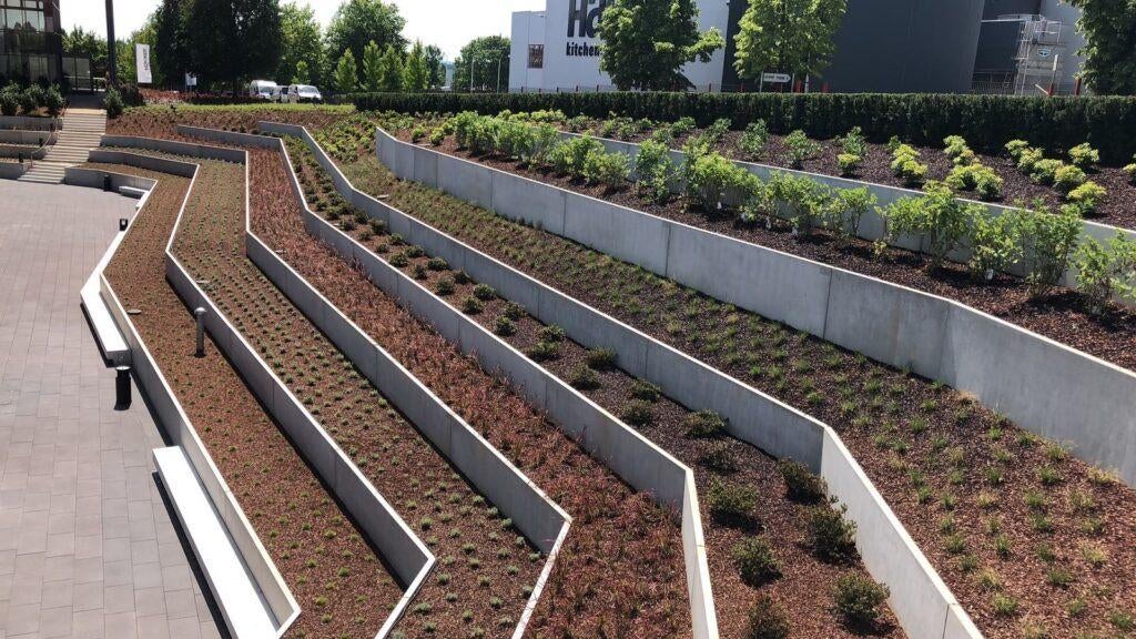 Keerwanden 200x200x100 ideaal voor mais/ grasopslag/ tuin, Tuin en Terras, Tegels en Klinkers, Ophalen of Verzenden, Beton, Overige typen